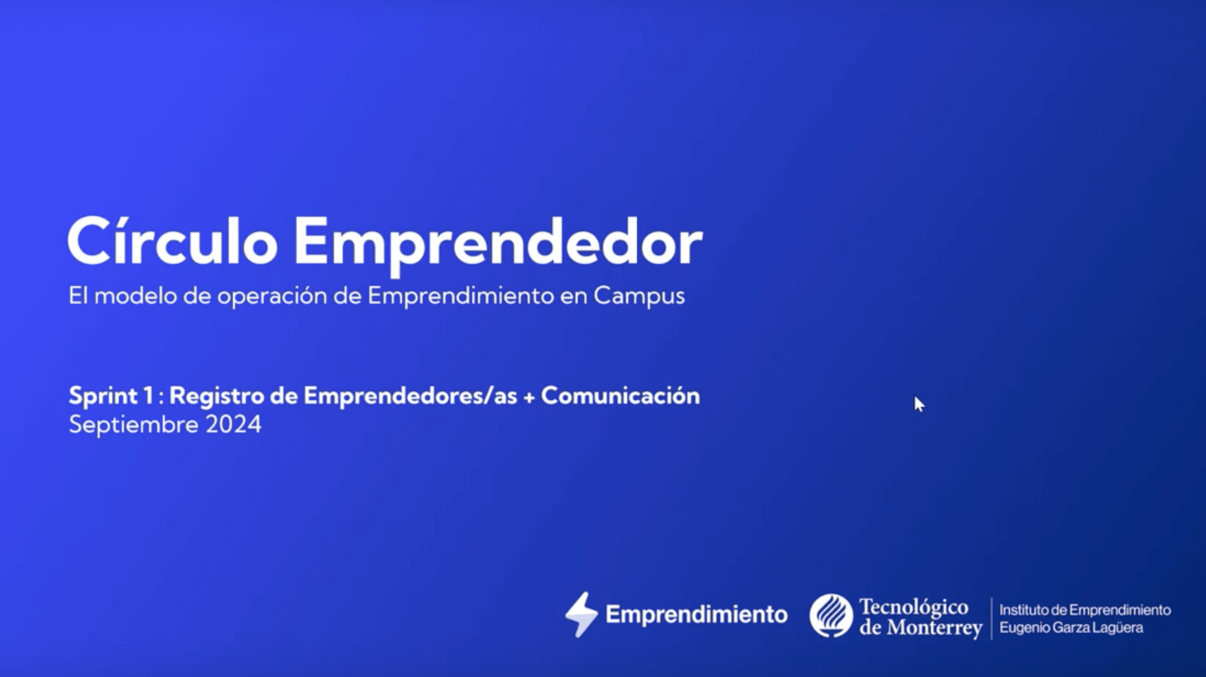 Estrategia Círculo Emprendedor (Modelo de Operación) y miTEc