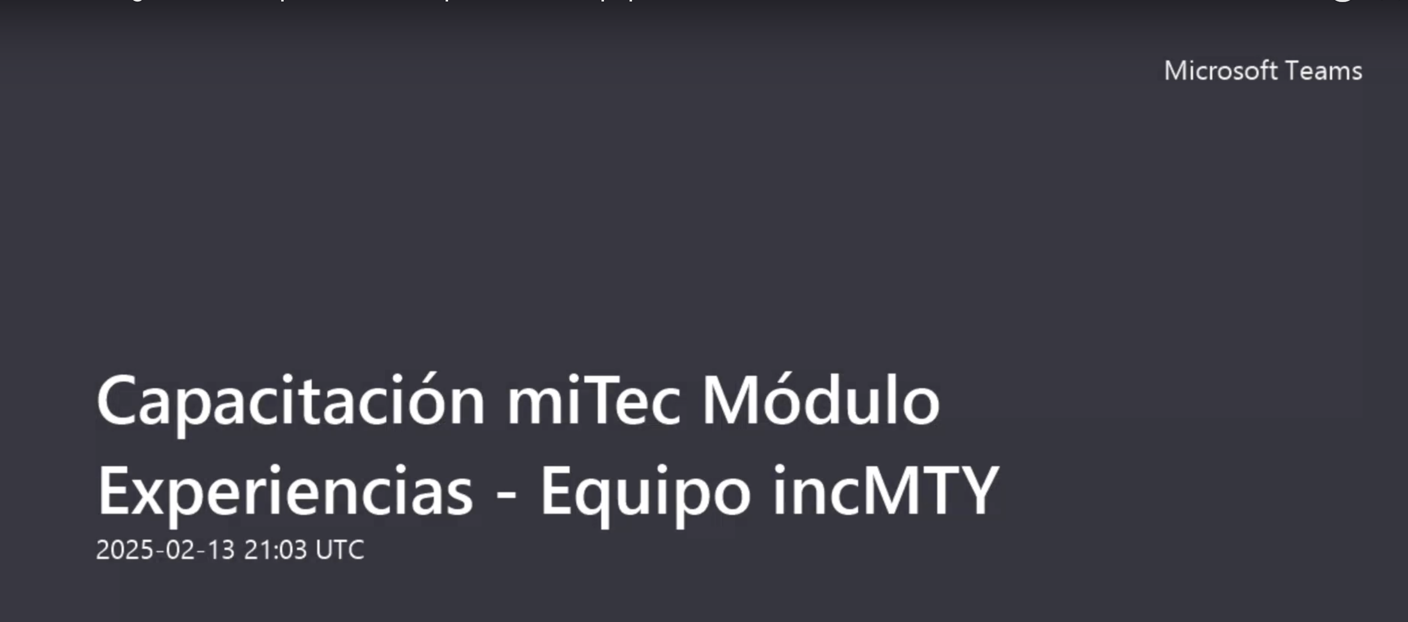 Onboarding Módulo Experiencias-Capacitación equipo incMTY.