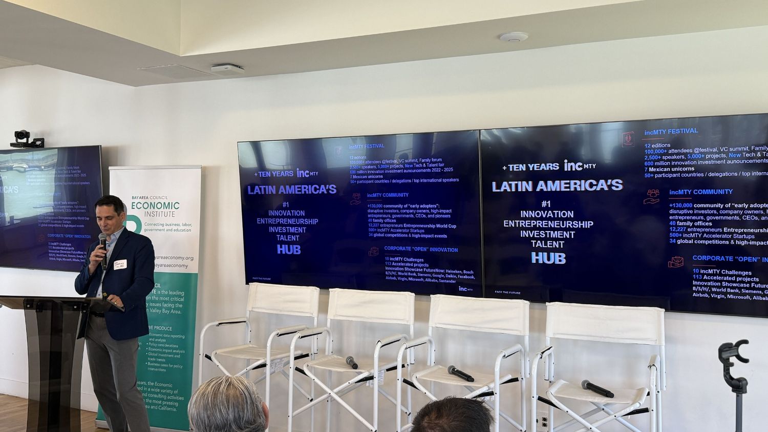 Manufacturing Forum — Silicon Valley 2025, organizado por incMTY, F50 Nexus y el Bay Area Council Economic Institute, como parte del roadshow de incMTY rumbo a 2026